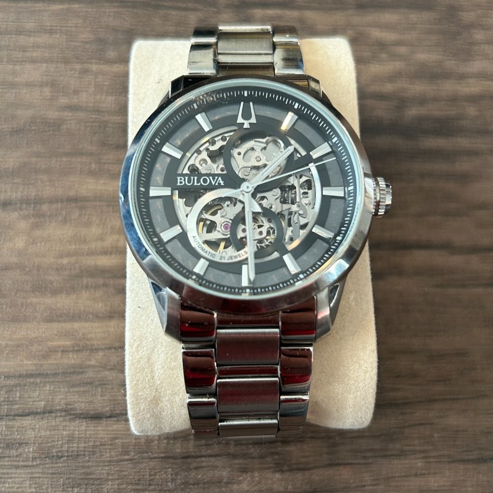 Bulova Sutton Automatic Skeleton Dial Watch